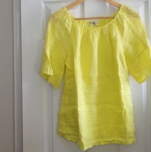 Sunny Yellow Women's Blouse Size Small